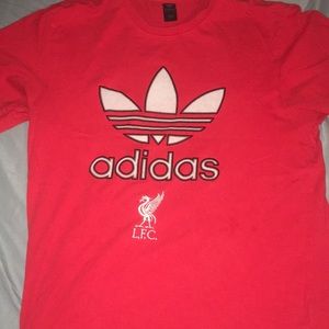 Men’s red Adidas shirt